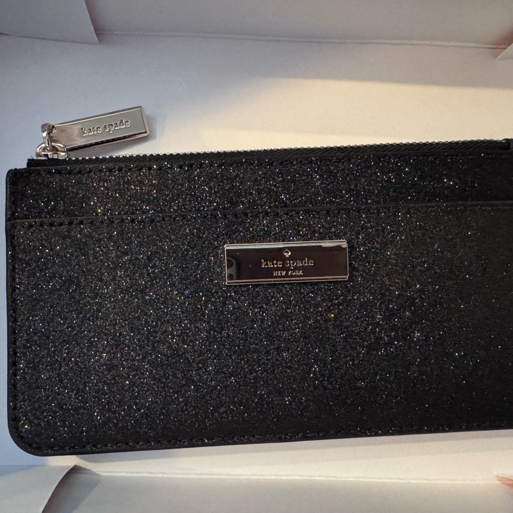Kate Spade Black Sparkle Card wallet
